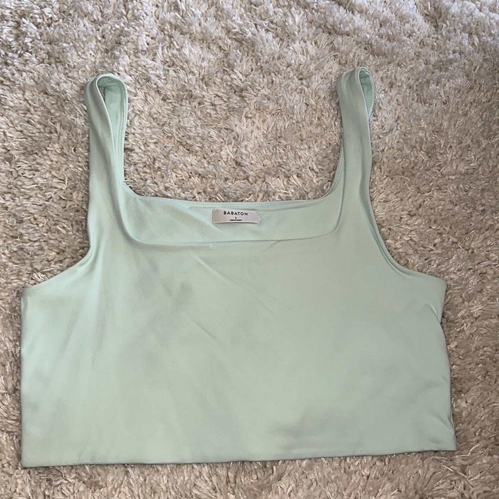 aritzia babaton contour mint tank